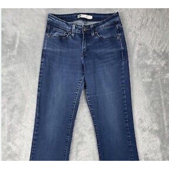 Levi's Women's 529 Curvy Bootcut Medium Wash Mid Rise Raw Hem Denim Jeans, 30X30 - Picture 1 of 9